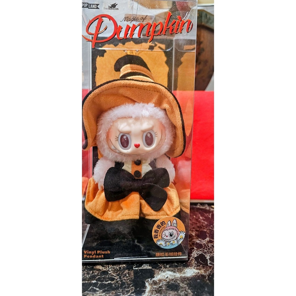 The Monsters Mokoko Magic Of Pumpkin Vinyl Plush Pendant 2024 Limited Edition